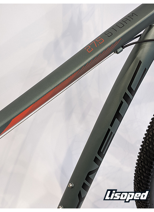 Фотография Велосипед Kinetic STORM 27,5” (2021), рама M, Серо-оранжевый